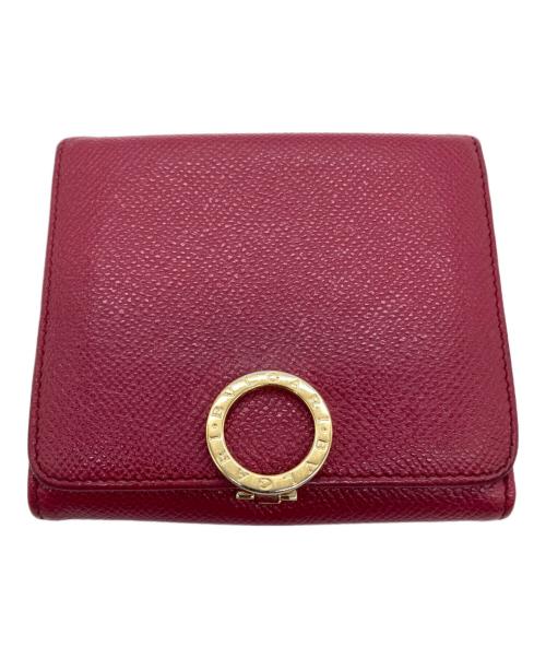 BVLGARI（ブルガリ）BVLGARI (ブルガリ) 3つ折り財布 ピンクの古着・服飾アイテム