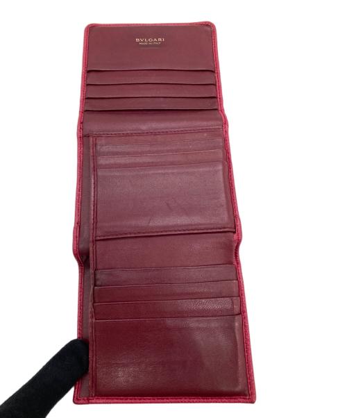 BVLGARI（ブルガリ）BVLGARI (ブルガリ) 3つ折り財布 ピンクの古着・服飾アイテム
