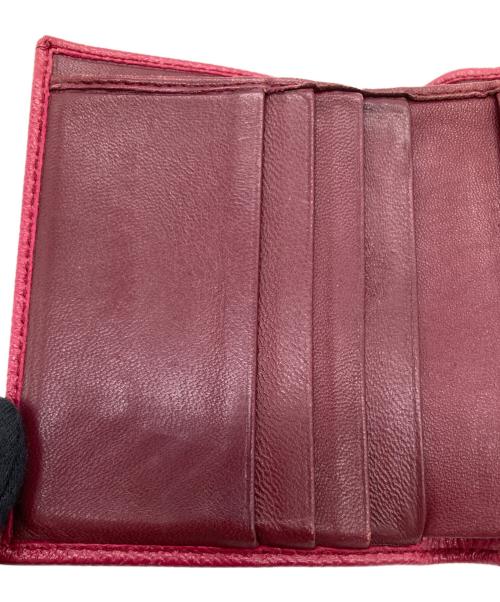 BVLGARI（ブルガリ）BVLGARI (ブルガリ) 3つ折り財布 ピンクの古着・服飾アイテム