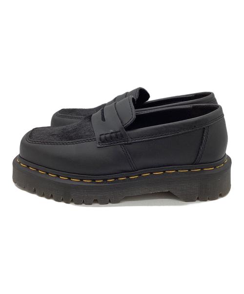 Dr.Martens（ドクターマーチン）Dr.Martens (ドクターマーチン) スクエアトゥペントンローファー ブラック サイズ:UK3/USL5の古着・服飾アイテム