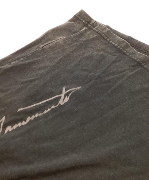 New Era（ニューエラ）New Era (ニューエラ) Yohji Yamamoto pour homme (ヨウジヤマモト プールオム) シグネチャーロゴアートワークTシャツ / HD-T99-083 ブラック サイズ:Mの古着・服飾アイテム