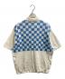 Supreme (シュプリーム) 22SS Checkerboard Zip Polo ブルー×ホワイト サイズ:L：6000円