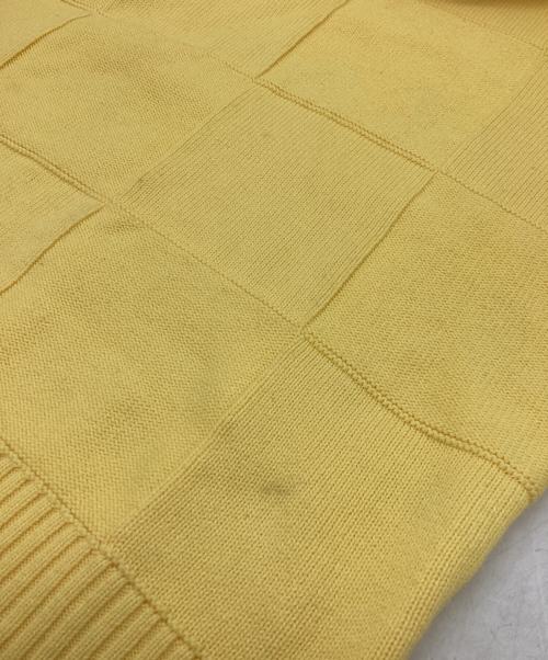SUPREME（シュプリーム）Supreme (シュプリーム) Tonal Checkerboard Small Box Sweater / 21SS イエロー サイズ:Mの古着・服飾アイテム