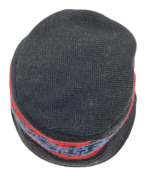 Hysteric Glamour（ヒステリックグラマー）Hysteric Glamour (ヒステリックグラマー) STRIPE LOGO ニットバケットハット（ストライプロゴ）/ 02233QH02 ブラックの古着・服飾アイテム