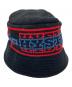 Hysteric Glamour（ヒステリックグラマー）の古着「STRIPE LOGO ニットバケットハット（ストライプロゴ）/ 02233QH02」｜ブラック