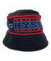 Hysteric Glamour (ヒステリックグラマー) STRIPE LOGO ニットバケットハット（ストライプロゴ）/ 02233QH02 ブラック：5000円