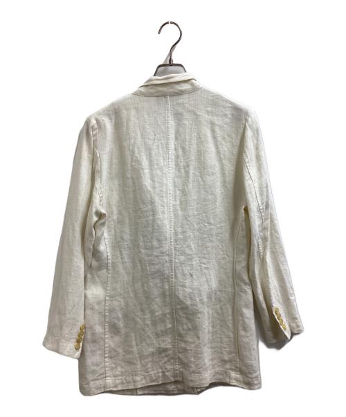 RALPH LAUREN COUNTRY（ラルフローレンカントリー）RALPH LAUREN COUNTRY (ラルフローレンカントリー) リネンダブルジャケット アイボリー サイズ:9の古着・服飾アイテム