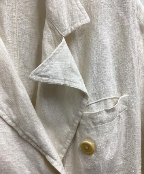 RALPH LAUREN COUNTRY（ラルフローレンカントリー）RALPH LAUREN COUNTRY (ラルフローレンカントリー) リネンダブルジャケット アイボリー サイズ:9の古着・服飾アイテム