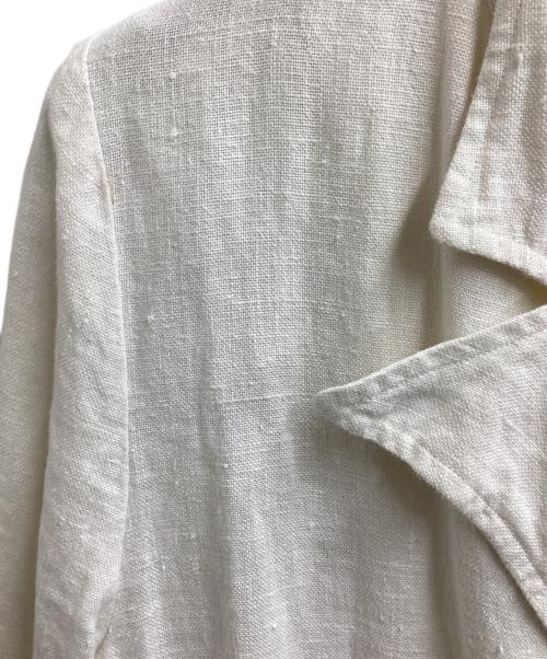 RALPH LAUREN COUNTRY（ラルフローレンカントリー）RALPH LAUREN COUNTRY (ラルフローレンカントリー) リネンダブルジャケット アイボリー サイズ:9の古着・服飾アイテム