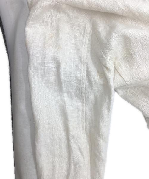RALPH LAUREN COUNTRY（ラルフローレンカントリー）RALPH LAUREN COUNTRY (ラルフローレンカントリー) リネンダブルジャケット アイボリー サイズ:9の古着・服飾アイテム