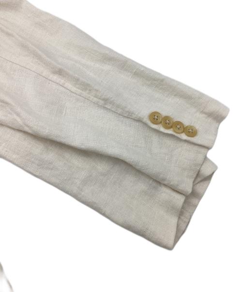 RALPH LAUREN COUNTRY（ラルフローレンカントリー）RALPH LAUREN COUNTRY (ラルフローレンカントリー) リネンダブルジャケット アイボリー サイズ:9の古着・服飾アイテム