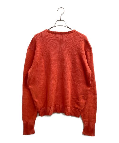POLO RALPH LAUREN（ポロ・ラルフローレン）POLO RALPH LAUREN (ポロ・ラルフローレン) コットンニット レッド サイズ:Mの古着・服飾アイテム