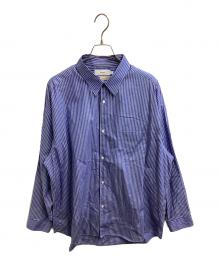 Graphpaper（グラフペーパー）の古着「SIDOGRAS L/S Oversized Regular Collar Shirt / GM252-50010」｜ブルー