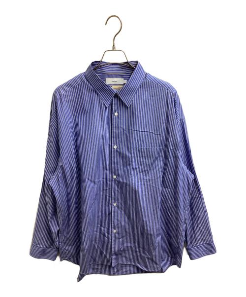 Graphpaper（グラフペーパー）Graphpaper (グラフペーパー) SIDOGRAS L/S Oversized Regular Collar Shirt / GM252-50010 ブルー サイズ:1の古着・服飾アイテム