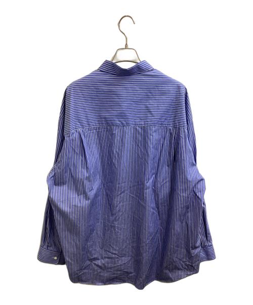 Graphpaper（グラフペーパー）Graphpaper (グラフペーパー) SIDOGRAS L/S Oversized Regular Collar Shirt / GM252-50010 ブルー サイズ:1の古着・服飾アイテム