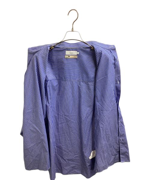 Graphpaper（グラフペーパー）Graphpaper (グラフペーパー) SIDOGRAS L/S Oversized Regular Collar Shirt / GM252-50010 ブルー サイズ:1の古着・服飾アイテム