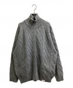 FreshServiceフレッシュサービス）の古着「SHETLAND WOOL x SOLOTEX® TECH FISHERMAN ZIP-UP」｜グレー