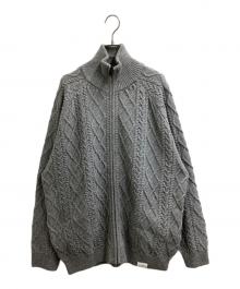 FreshService（フレッシュサービス）の古着「SHETLAND WOOL x SOLOTEX® TECH FISHERMAN ZIP-UP」｜グレー