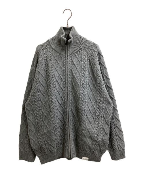 FreshService（フレッシュサービス）FreshService (フレッシュサービス) SHETLAND WOOL x SOLOTEX® TECH FISHERMAN ZIP-UP グレー サイズ:Lの古着・服飾アイテム