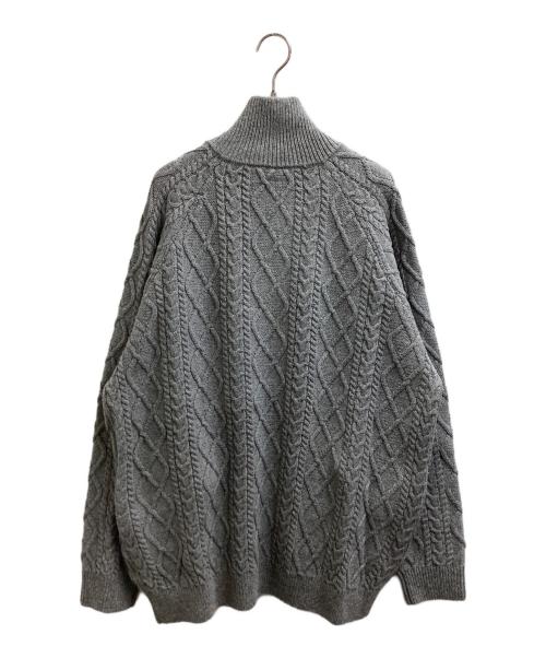 FreshService（フレッシュサービス）FreshService (フレッシュサービス) SHETLAND WOOL x SOLOTEX® TECH FISHERMAN ZIP-UP グレー サイズ:Lの古着・服飾アイテム