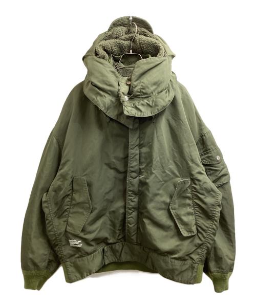 FreshService（フレッシュサービス）FreshService (フレッシュサービス) HEAVY NYLON DECK JACKET（ヘビーナイロンデッキジャケット）/ FSC253-30140 オリーブ サイズ:Lの古着・服飾アイテム