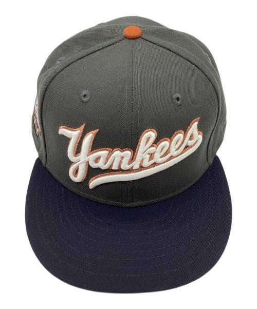 New Era（ニューエラ）New Era (ニューエラ) HOME GAME (ホームゲーム) 別注NEW YORK YANKEES CO 1949 WS 59FIFTY グレー×ネイビー サイズ:7 3/4の古着・服飾アイテム