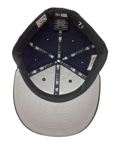 New Era（ニューエラ）New Era (ニューエラ) HOME GAME (ホームゲーム) 別注Oakland Athletics - 59Fifty Rickey Henderson ネイビー×グリーン サイズ:7 3/4の古着・服飾アイテム