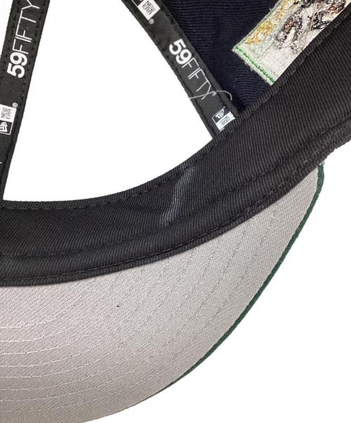 New Era（ニューエラ）New Era (ニューエラ) HOME GAME (ホームゲーム) 別注Oakland Athletics - 59Fifty Rickey Henderson ネイビー×グリーン サイズ:7 3/4の古着・服飾アイテム