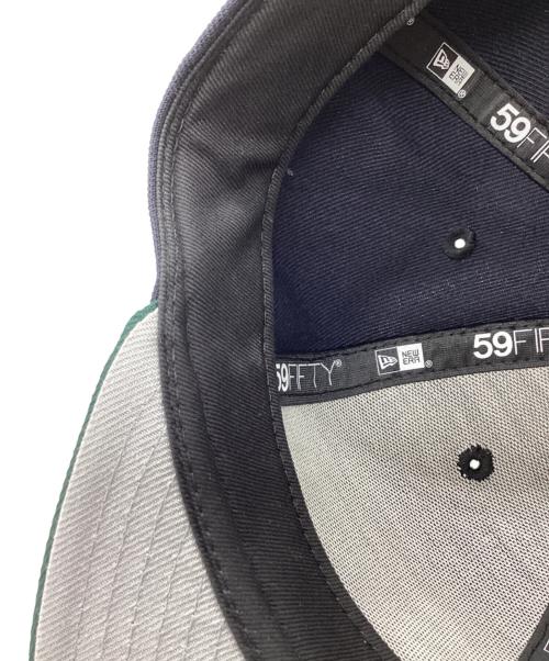 New Era（ニューエラ）New Era (ニューエラ) HOME GAME (ホームゲーム) 別注Oakland Athletics - 59Fifty Rickey Henderson ネイビー×グリーン サイズ:7 3/4の古着・服飾アイテム