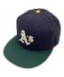 New Era（ニューエラ）の古着「別注Oakland Athletics - 59Fifty Rickey Henderson」｜ネイビー×グリーン