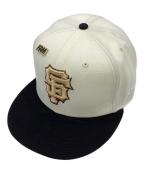 New Eraニューエラ）の古着「59FIFTY キャップ」｜アイボリー