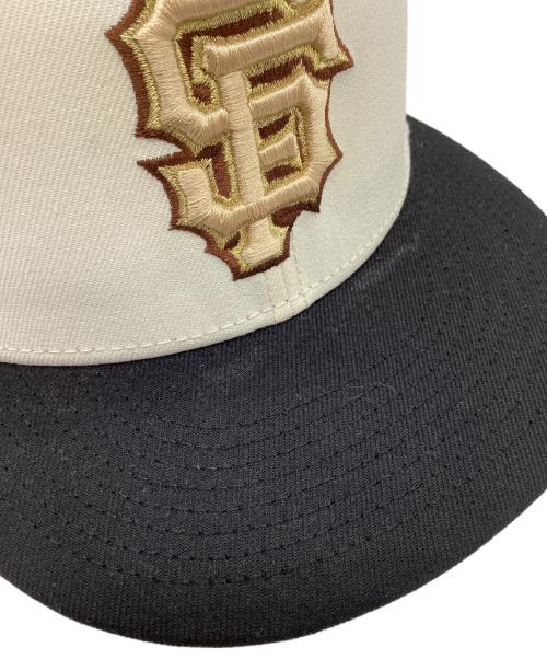 New Era（ニューエラ）New Era (ニューエラ) 59FIFTY キャップ アイボリー サイズ:7 3/4の古着・服飾アイテム