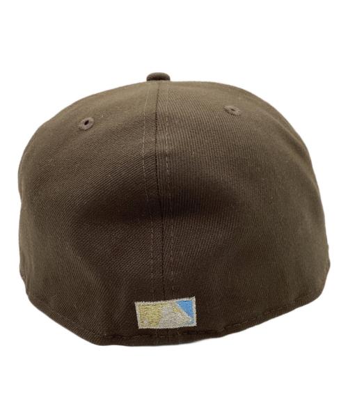New Era（ニューエラ）New Era (ニューエラ) 59FIFTY Atlanta Braves ブラウン×オレンジ サイズ:7 7/8の古着・服飾アイテム