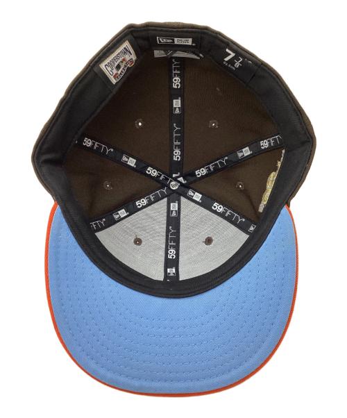 New Era（ニューエラ）New Era (ニューエラ) 59FIFTY Atlanta Braves ブラウン×オレンジ サイズ:7 7/8の古着・服飾アイテム