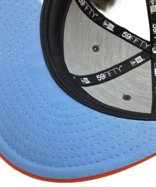 New Era（ニューエラ）New Era (ニューエラ) 59FIFTY Atlanta Braves ブラウン×オレンジ サイズ:7 7/8の古着・服飾アイテム