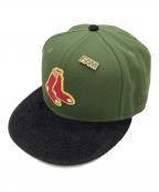 New Eraニューエラ）の古着「59FIFTY BOSTON RED SOX」｜グリーン×ネイビー