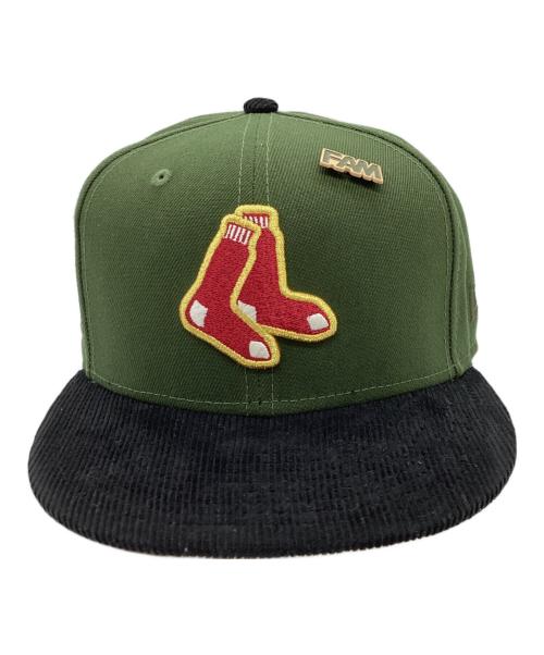 New Era（ニューエラ）New Era (ニューエラ) 59FIFTY BOSTON RED SOX グリーン×ネイビー サイズ:7 3/4の古着・服飾アイテム