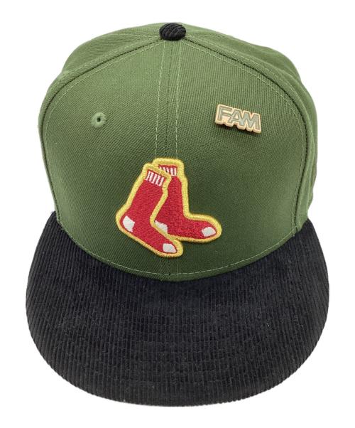 New Era（ニューエラ）New Era (ニューエラ) 59FIFTY BOSTON RED SOX グリーン×ネイビー サイズ:7 3/4の古着・服飾アイテム