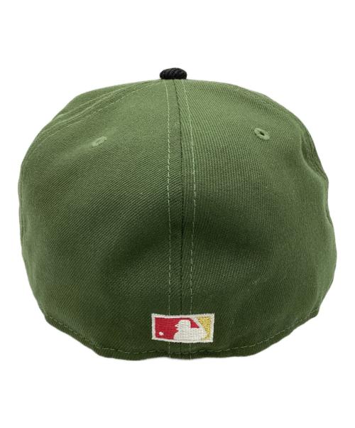 New Era（ニューエラ）New Era (ニューエラ) 59FIFTY BOSTON RED SOX グリーン×ネイビー サイズ:7 3/4の古着・服飾アイテム