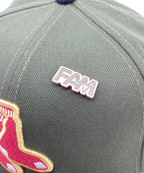 New Era（ニューエラ）New Era (ニューエラ) 59FIFTY BOSTON RED SOX グリーン×ネイビー サイズ:7 3/4の古着・服飾アイテム