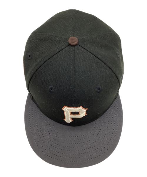 New Era（ニューエラ）New Era (ニューエラ) PIttsburgh Pirates-59FIFTY ブラック×グレー サイズ:7 3/4の古着・服飾アイテム