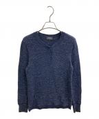 A.P.C.アーペーセー）の古着「ヘンリーネックラメニット / 1110321」｜ネイビー