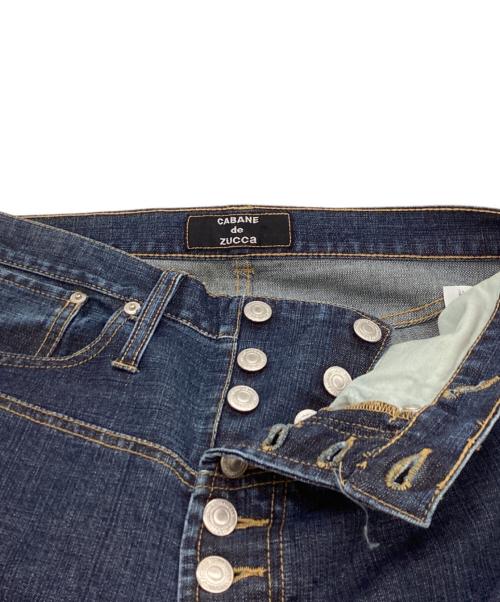 CABANE de ZUCCa（カバンドズッカ）CABANE de ZUCCa (カバンドズッカ) 11連ボタンデニムパンツ ブルー サイズ:Sの古着・服飾アイテム