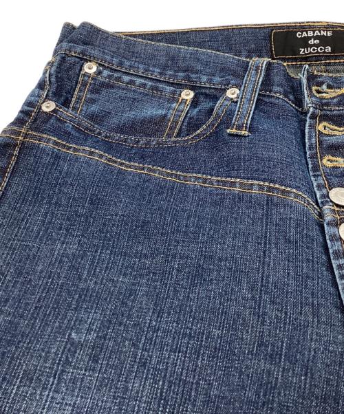 CABANE de ZUCCa（カバンドズッカ）CABANE de ZUCCa (カバンドズッカ) 11連ボタンデニムパンツ ブルー サイズ:Sの古着・服飾アイテム