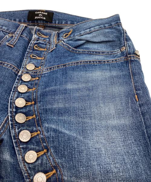 CABANE de ZUCCa（カバンドズッカ）CABANE de ZUCCa (カバンドズッカ) 11連ボタンデニムパンツ / CZ02FF744 ブルー サイズ:Mの古着・服飾アイテム