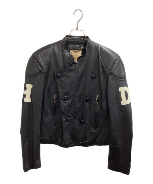 HARLEY-DAVIDSON（ハーレーダビッドソン）HARLEY-DAVIDSON (ハーレーダビッドソン) シープスキン モーターサイクルジャケット ブラック サイズ:40の古着・服飾アイテム