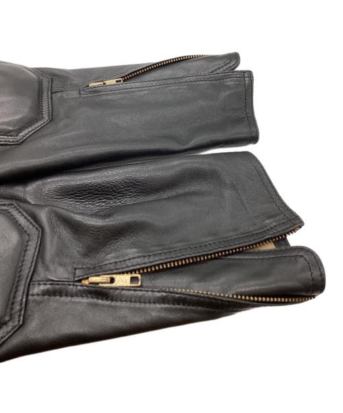 HARLEY-DAVIDSON（ハーレーダビッドソン）HARLEY-DAVIDSON (ハーレーダビッドソン) シープスキン モーターサイクルジャケット ブラック サイズ:40の古着・服飾アイテム