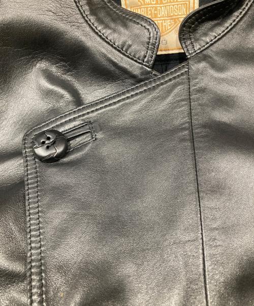 HARLEY-DAVIDSON（ハーレーダビッドソン）HARLEY-DAVIDSON (ハーレーダビッドソン) シープスキン モーターサイクルジャケット ブラック サイズ:40の古着・服飾アイテム