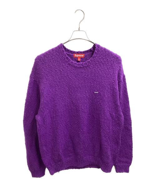 SUPREME（シュプリーム）Supreme (シュプリーム) 24SS Boucle Small Box Logo Sweater パープル サイズ:Mの古着・服飾アイテム
