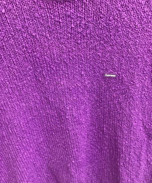 SUPREME（シュプリーム）Supreme (シュプリーム) 24SS Boucle Small Box Logo Sweater パープル サイズ:Mの古着・服飾アイテム